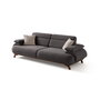 Atelier Del Sofa Bonjo Walnut - Anthracite Sofá de 3 Plazas